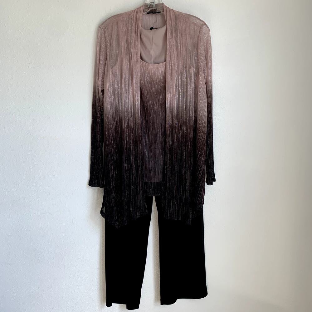 Onyx Nite Pink and Black Ombre Pantsuit